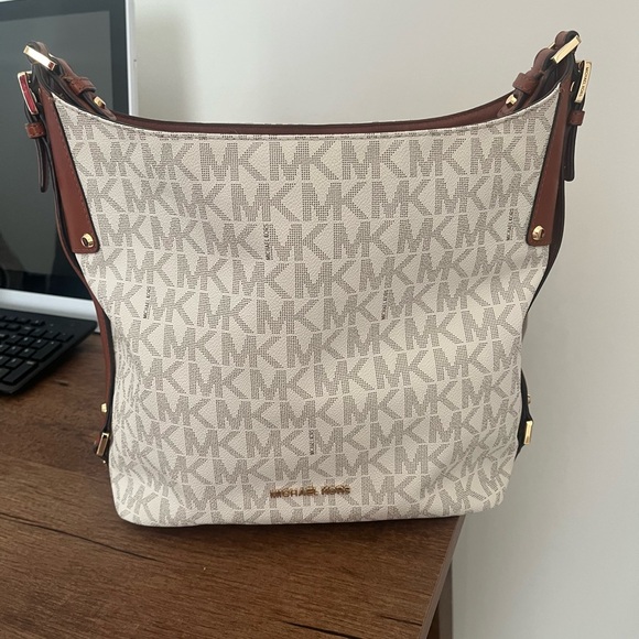 Michael Kors White and Brown Women´s Bag
